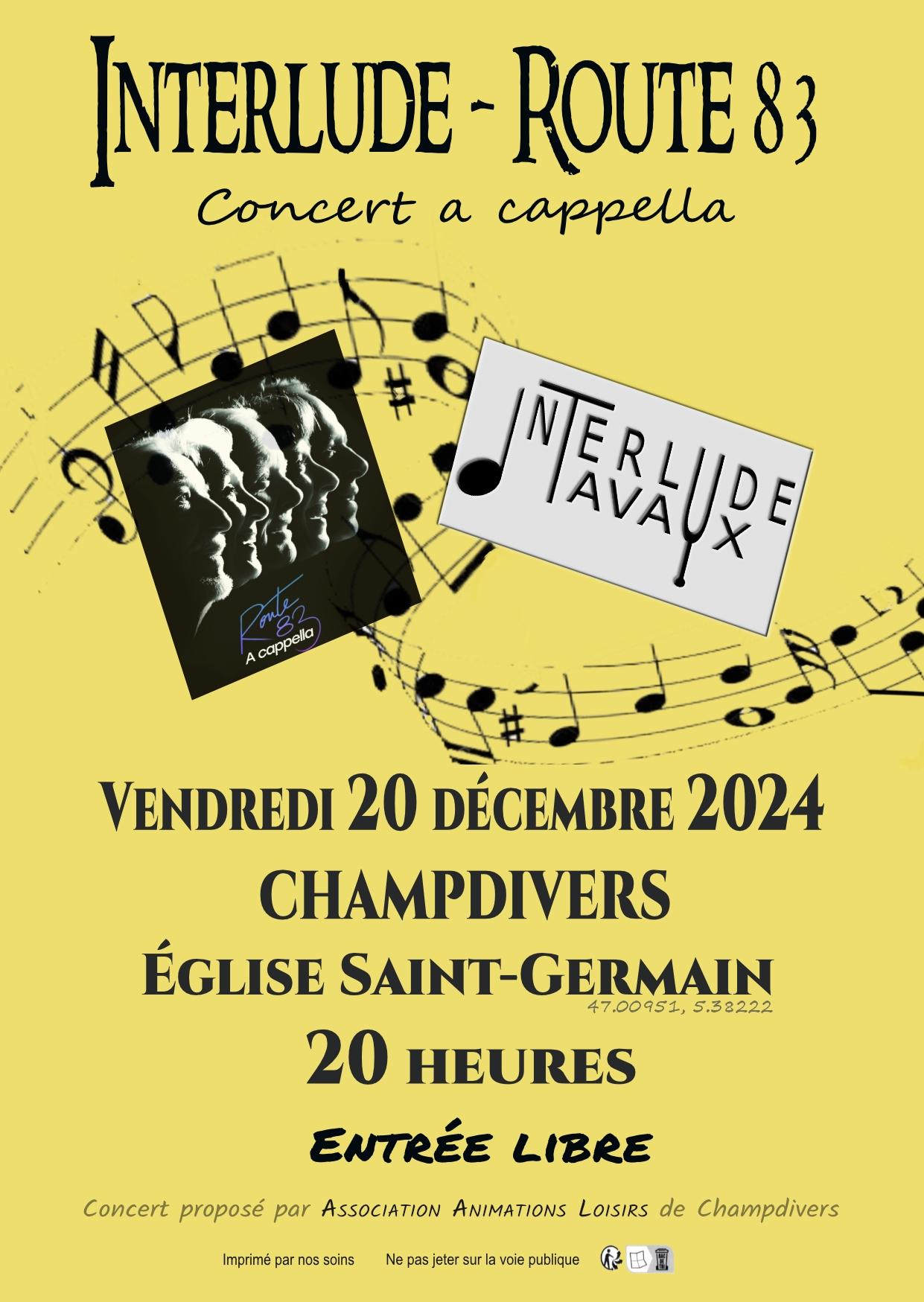 Concert champdivers 20 dec 2024